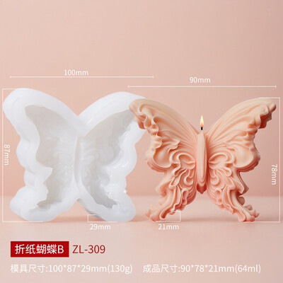 Bricolaj Lumânare Fluture Mucegai din Silicon Săpun lucrat manual Aromă Lumânare Tencuială Fluture Înger Ornament Forme Artizanat pentru decorarea casei