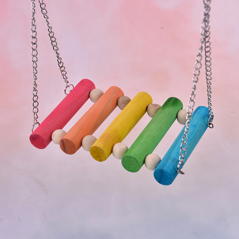 Madár függő hintajátékok Fa papagáj papagáj ülőrudak pintyek házi kedvencek kiegészítők