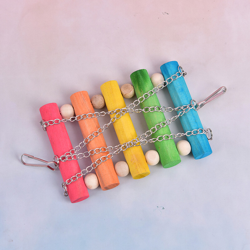 Madár függő hintajátékok Fa papagáj papagáj ülőrudak pintyek házi kedvencek kiegészítők