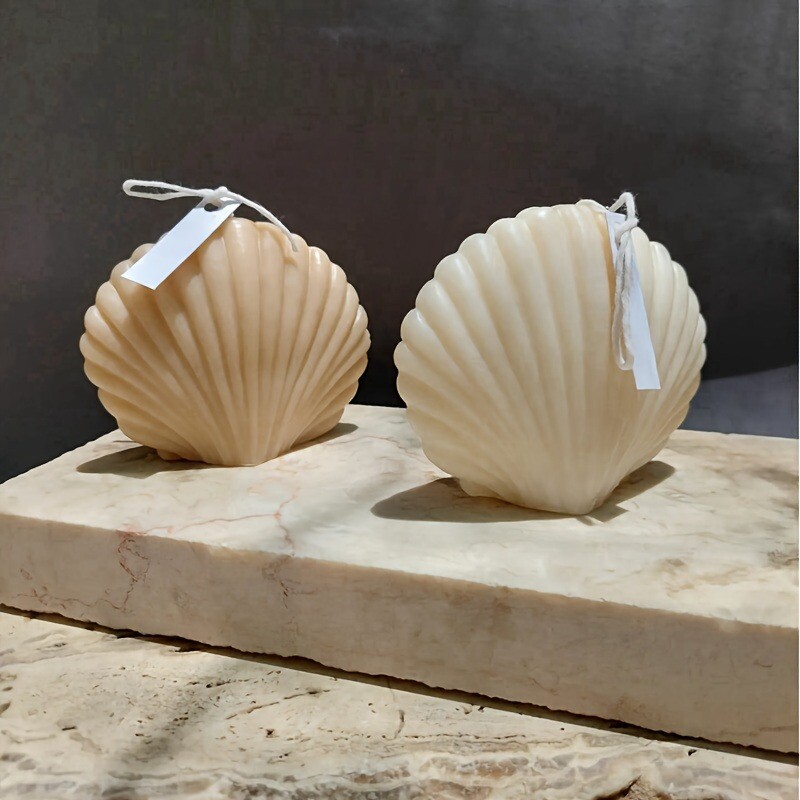 1db 3D Shell szilikon illatú gyertyaforma barkácsolás aromaterápiás viasz és agyag kézművességhez