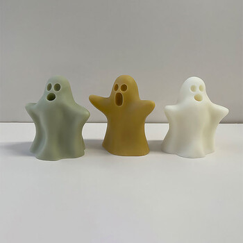 Halloween DIY Funny Ghost Candle Mould σιλικόνης Ghost Face Puppet Χειροποίητο Σαπούνι Αρωματοθεραπείας Καλούπι διακόσμησης κεριών