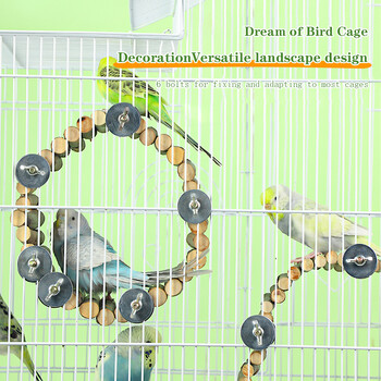 Bird Ladder Πέρκα Parrot Ladder Hamster Παιχνίδια αναρρίχησης Nature Wood Stand παπαγάλος μασώμενο παιχνίδι για μικρό ζώο