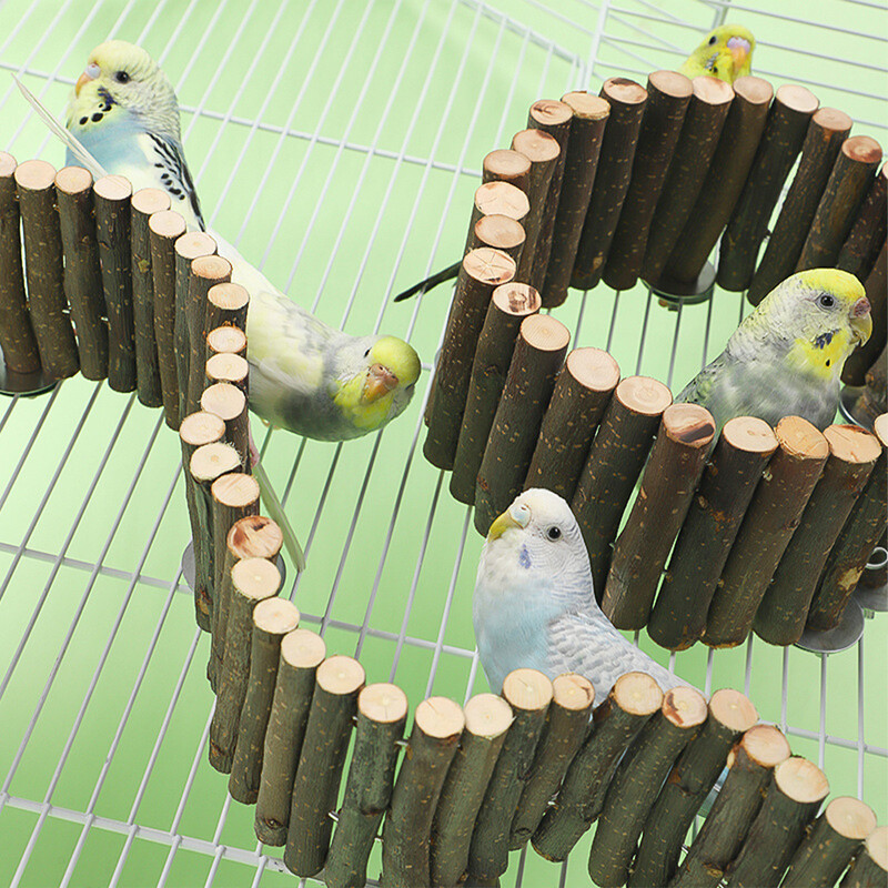 Putnu Kāpnes Asaris Papagailis Kāmja Kāmja Kāmja Rotaļlietas Dabas Koka Statīvs Košļājamā Rotaļlieta Mazam dzīvniekam