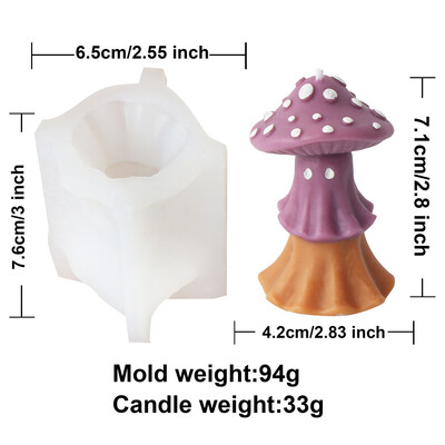 Γελοιογραφία Μανιτάρι Κεφάλι Φάντασμα Κερί σιλικόνης Φεστιβάλ Εκκλησίας Σοκολάτα κολοκύθας Ζωγραφική Σπίτι Γύψινο Διακόσμηση αποκριάτικου πάρτι