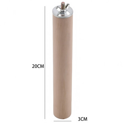 Parrot Pet Raw Standing Stick Ξύλο Κρεμαστό σταντ ράφι παιχνιδιών Sticksstand Parakeet Branch Perches for Bird Cage Bar Προμήθειες για κατοικίδια