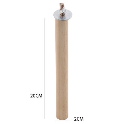 Parrot Pet Raw Standing Stick Ξύλο Κρεμαστό σταντ ράφι παιχνιδιών Sticksstand Parakeet Branch Perches for Bird Cage Bar Προμήθειες για κατοικίδια