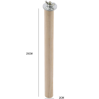Parrot Pet Raw Standing Stick Ξύλο Κρεμαστό σταντ ράφι παιχνιδιών Sticksstand Parakeet Branch Perches for Bird Cage Bar Προμήθειες για κατοικίδια