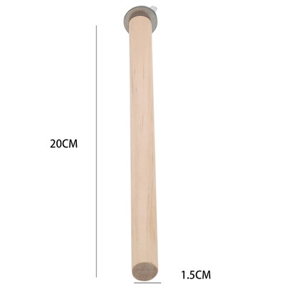 Parrot Pet Raw Standing Stick Ξύλο Κρεμαστό σταντ ράφι παιχνιδιών Sticksstand Parakeet Branch Perches for Bird Cage Bar Προμήθειες για κατοικίδια