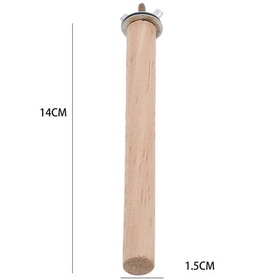 Parrot Pet Raw Standing Stick Ξύλο Κρεμαστό σταντ ράφι παιχνιδιών Sticksstand Parakeet Branch Perches for Bird Cage Bar Προμήθειες για κατοικίδια