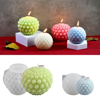 DIY Minimalist Water Droplet Spherical Candle Mold Aromatherapy Χειροποίητο Σαπούνι Στολίδι Καλούπια για Κεριά Εποξειδική Ρητίνη