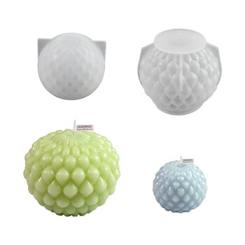 DIY Minimalist Water Droplet Spherical Candle Mold Aromatherapy Χειροποίητο Σαπούνι Στολίδι Καλούπια για Κεριά Εποξειδική Ρητίνη