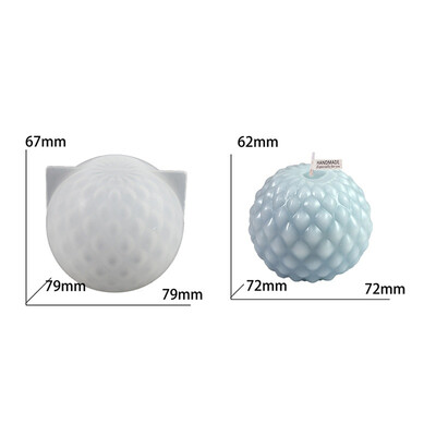 Barkácsolás minimalista vízcsepp gömb alakú gyertya szilikon forma aromaterápiás kézzel készített szappan dísz epoxi gyanta gyertya formák