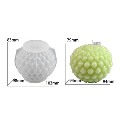 Barkácsolás minimalista vízcsepp gömb alakú gyertya szilikon forma aromaterápiás kézzel készített szappan dísz epoxi gyanta gyertya formák