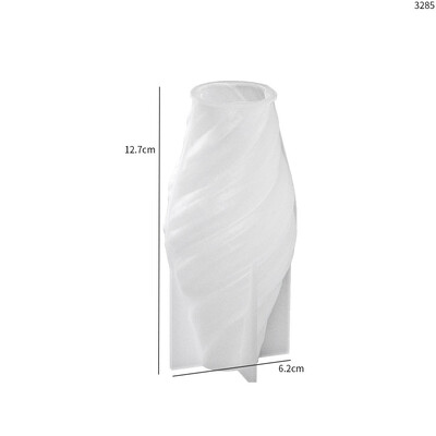 Spirālveida sveču veidnes ģeometrijas sveces silikona veidnes grebtas viļņotas sveces neregulāras svītras DIY spirālveida sveķu veidnes mājas dekorēšanai