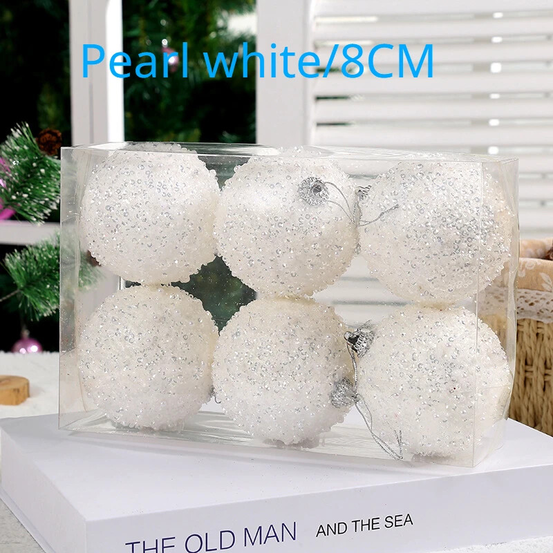 8 CM Ziemassvētku balles rotājums 2023. gada jauns radošs dizains, svētku ballīšu rotājumi, Ziemassvētku eglītes piekārtie rotājumi, dāvanu bumba