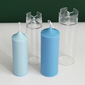 Εκκλησία Spire Κυλινδρική φόρμα κεριών DIY Γεωμετρικού σχήματος Διαφανή πλαστικά καλούπια κεριού Αρωματικό εργαλείο κατασκευής κεριών Διακόσμηση σπιτιού