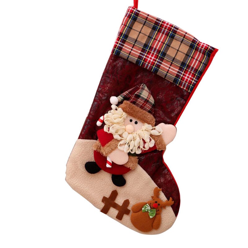 Veselé Vianoce Pančuchy Vianočné Cukríky Darčekové Tašky Krabica Snehuliak Elk Santa Claus Ponožky Zavesné Čižmy Navidad Novoročné Dekorácie Navidad