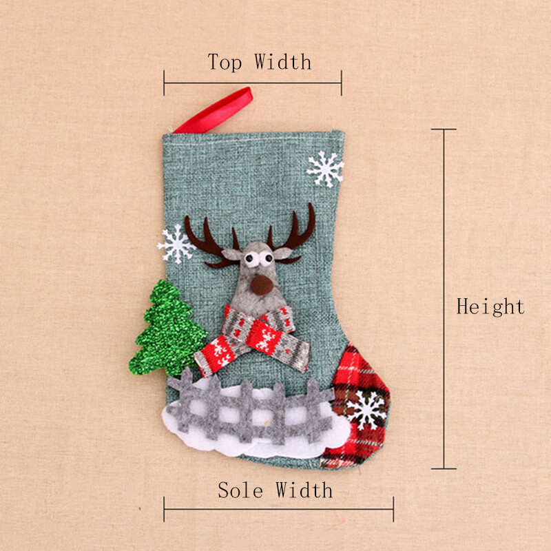 Veselé Vianoce Pančuchy Vianočné Cukríky Darčekové Tašky Krabica Snehuliak Elk Santa Claus Ponožky Zavesné Čižmy Navidad Novoročné Dekorácie Navidad