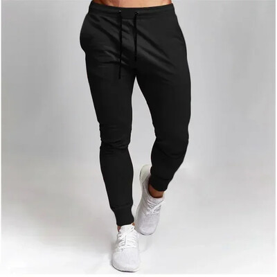 Pantaloni casual Jogger pentru bărbați Pantaloni de sport de marime mare, cu talie elastică Pantaloni casual sport, haine largi de fitness, secțiune subțire de primăvară