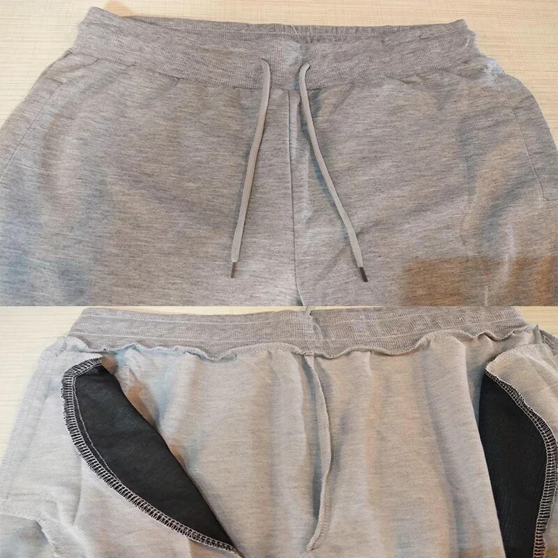 Pantaloni casual Jogger pentru bărbați Pantaloni de sport de marime mare, cu talie elastică Pantaloni casual sport, haine largi de fitness, secțiune subțire de primăvară