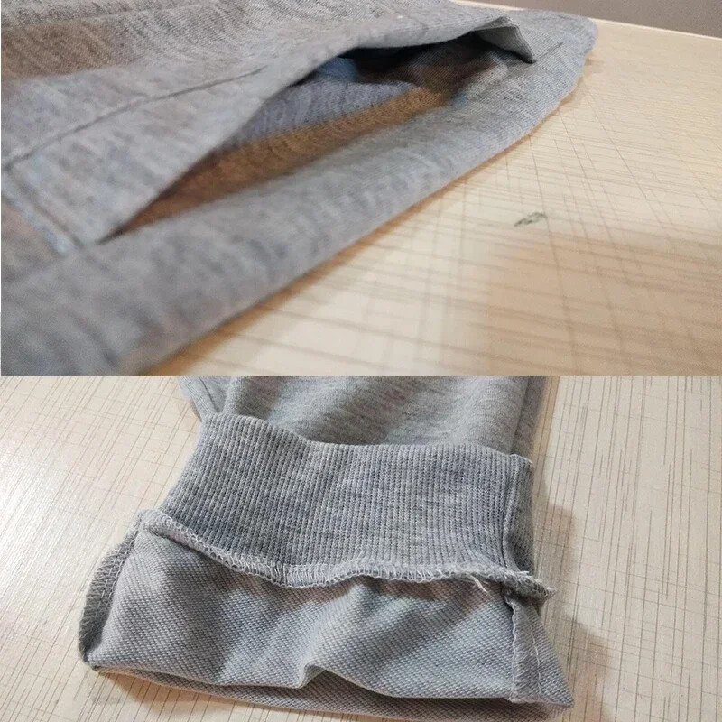Pantaloni casual Jogger pentru bărbați Pantaloni de sport de marime mare, cu talie elastică Pantaloni casual sport, haine largi de fitness, secțiune subțire de primăvară