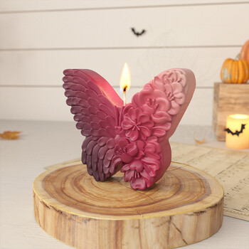 Halloween Skull Angel Flower Butterfly Candle Mould Silicone Butterfly Plaster Molds Handmade Soap Making Supplies ﻿