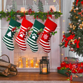 Karácsonyi harisnya Karácsonyi függő harisnya Kötött harisnya kisállat macska kutyaharisnya ajándék tartótáska otthoni partihoz kellékek