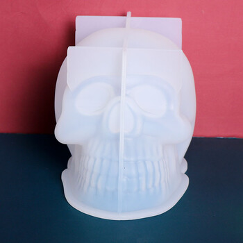 Skull Candle Mould Silicone Halloween Funny Scented Scented Candle Mold Halloween Handmade Gift Cancerle Crafts Home Decorating Crafts