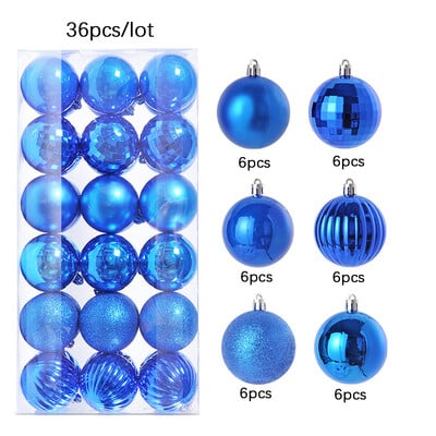 3Cm 4Cm Коледни топки Червено Златно Сребро Цветни Декоративни топки за коледно дърво за коледна украса 2023 Коледни парти орнаменти