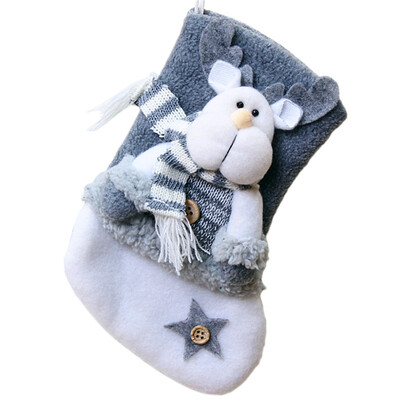 Ziemassvētku zeķu turētāji koku rotājumi Briežu maisi Ziemassvētku dāvanu maisiņi dāvanas bērniem dekorācijas sienas mākslas zeķes materiāli jauni