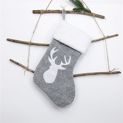 Ziemassvētku zeķu turētāji koku rotājumi Briežu maisi Ziemassvētku dāvanu maisiņi dāvanas bērniem dekorācijas sienas mākslas zeķes materiāli jauni