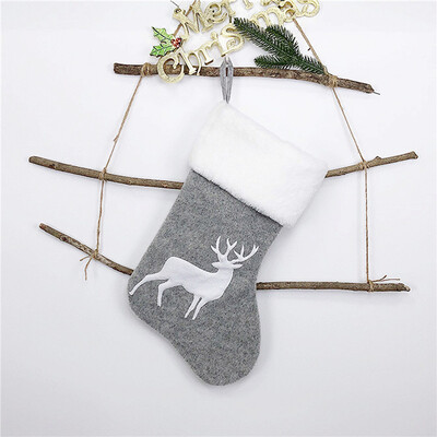 Ziemassvētku zeķu turētāji koku rotājumi Briežu maisi Ziemassvētku dāvanu maisiņi dāvanas bērniem dekorācijas sienas mākslas zeķes materiāli jauni