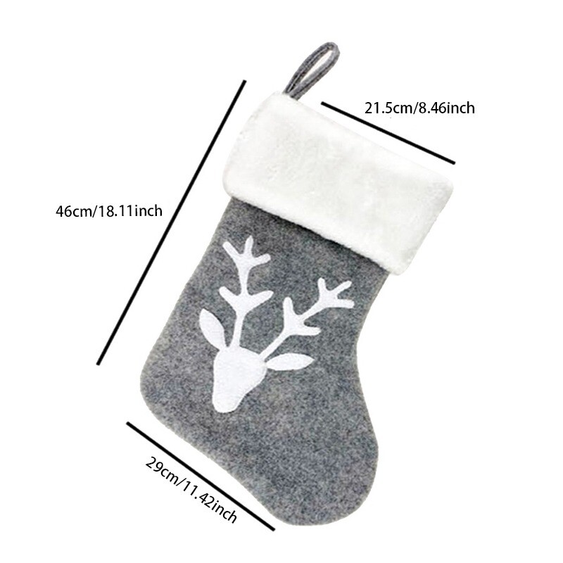 Ziemassvētku zeķu turētāji koku rotājumi Briežu maisi Ziemassvētku dāvanu maisiņi dāvanas bērniem dekorācijas sienas mākslas zeķes materiāli jauni