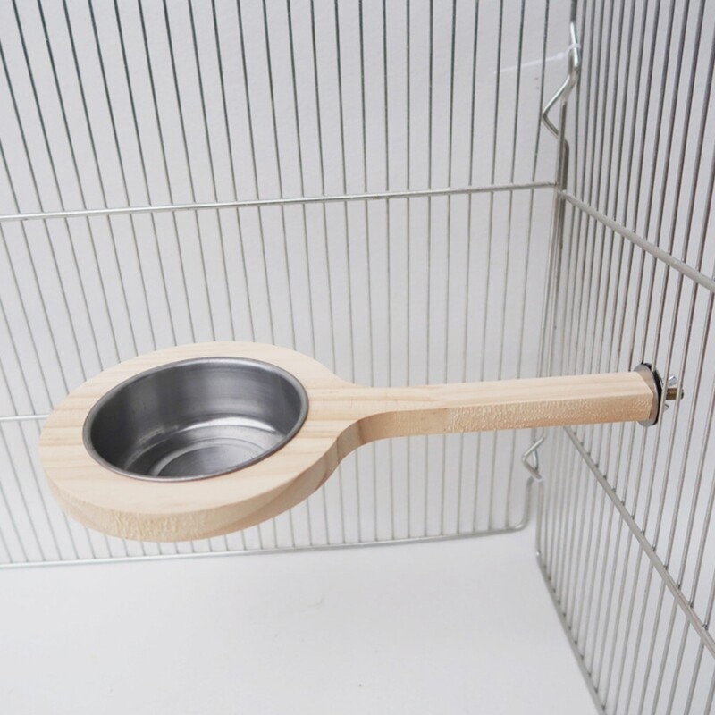 Hrănitoare pentru hrană pentru perusi, cușcă de păsări, suport pentru papagali, biban cu bol detasabil, ramură de odihnă pentru calopsiți, provizii de hrănire pentru papagali