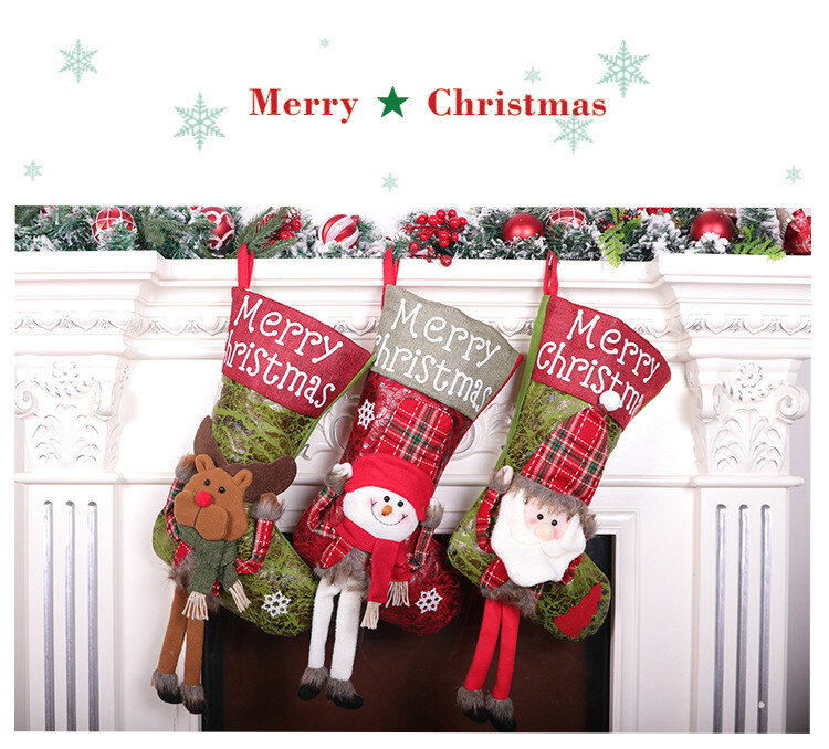 Decoratiuni de Craciun Sosete de Craciun Ornamente Pandantiv Cizme mici Copii Anul Nou Geanta de bomboane Cadou Semineu Bijuterii 2023