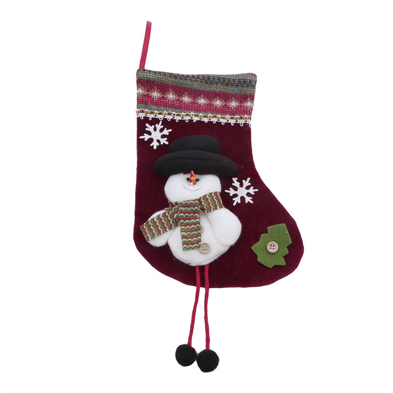 Ciorapi de Crăciun Șosete Moș Crăciun Om de zăpadă agățat Ornamente pentru brad de Crăciun Decor de Crăciun pentru acasă Anul Nou Saci de cadouri cu bomboane de Crăciun