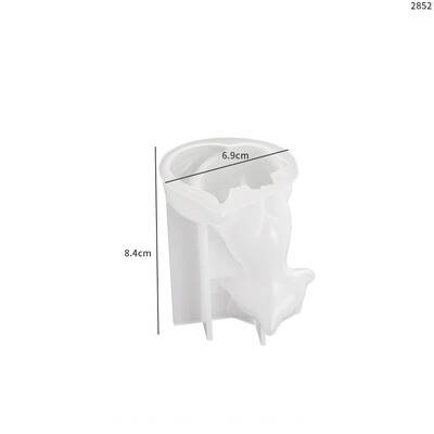 3D Fox Lumânare Mucegai Silicon DIY Animal drăguț Vulpe Aromaterapie Lumânare Mucegai Tencuială Beton Lumânare Lumânare Mucegai Decorare manuală