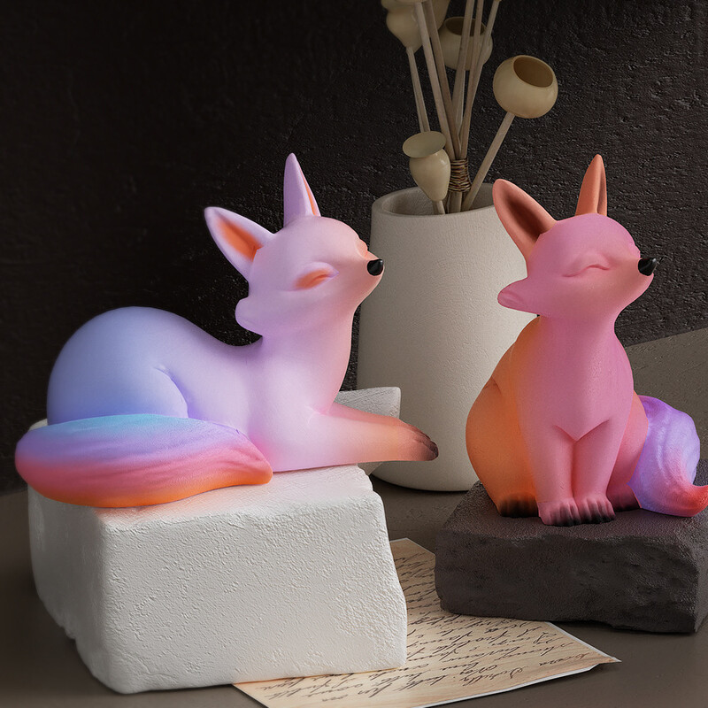 3D Fox Lumânare Mucegai Silicon DIY Animal drăguț Vulpe Aromaterapie Lumânare Mucegai Tencuială Beton Lumânare Lumânare Mucegai Decorare manuală