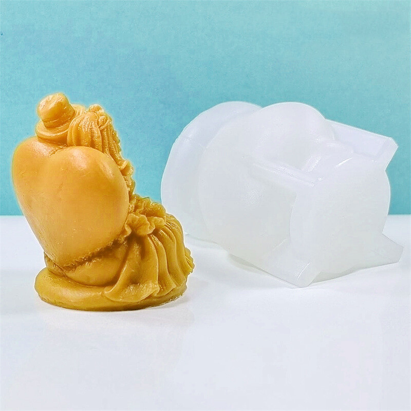 Halloween szellem pár szilikon formák barkácsolás csontváz Menyasszony és vőlegény kézműves gipsz szappangyanta gyertya formakészítés Halloween ajándék