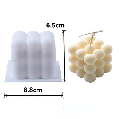 Cube Honeycomb Αρωματικό κερί Γύψος φόρμα σιλικόνης Food Grade Μους σοκολάτας 3D φόρμες σε σχήμα κύβου Δώρο γάμου Διακόσμηση σπιτιού