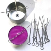 10 gab 4,3 collu sveču daktis turētāji sveču turētāji sveču izgatavošanai metāla daktis centrēšanas rīks