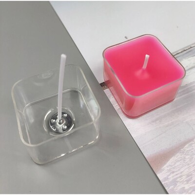 10 buc. consumabile pentru lumânări Suport pentru pahare pentru canapea, rezistent la căldură, pentru fabricarea lumânărilor, suport pentru pahare, plastic în formă de inimă