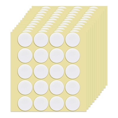 DIY sveču materiāls 240 gab. Divpusēja lente sveču daktiem Sveces daktis fiksācijas uzlīme Diametrs 20Mm Biezums 1Mm Izturīgs