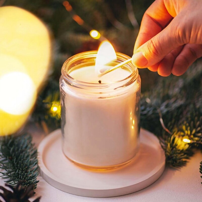 DIY sveču materiāls 240 gab. Divpusēja lente sveču daktiem Sveces daktis fiksācijas uzlīme Diametrs 20Mm Biezums 1Mm Izturīgs