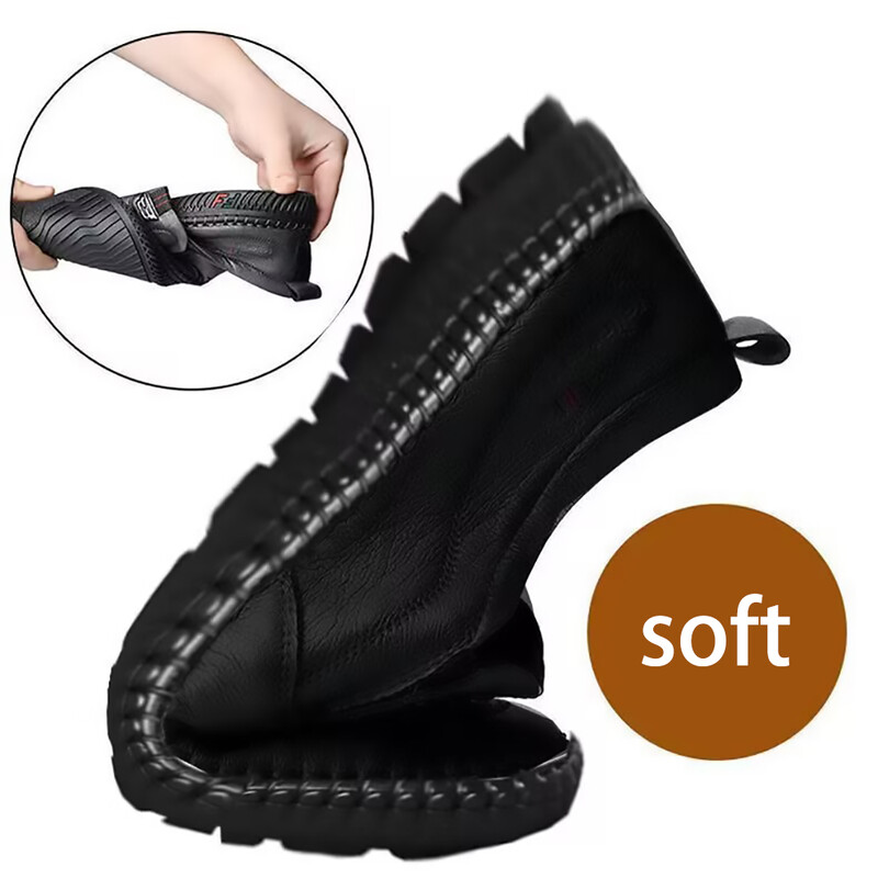 Vasaras vīriešu ikdienas biznesa ādas apavi ar modernu dizainu un īpaši šķiedru ādas virsmu komfortam un elpošanai