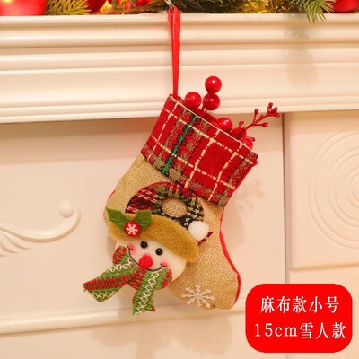 2024 Domov Vianočné ozdoby Santa Claus Snehuliak Los Darčekové ponožky Darčeková taška Ozdoby na vianočný stromček Čižmy Detské balenie