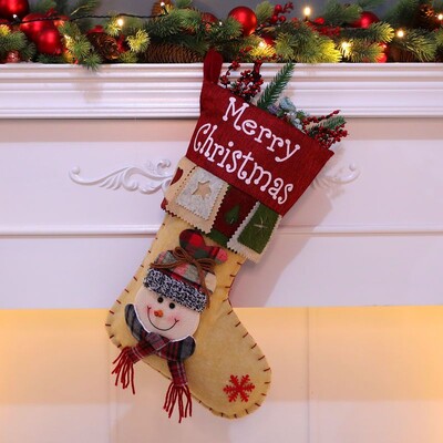 2024 Domov Vianočné ozdoby Santa Claus Snehuliak Los Darčekové ponožky Darčeková taška Ozdoby na vianočný stromček Čižmy Detské balenie