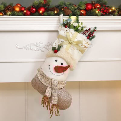 2024 Domov Vianočné ozdoby Santa Claus Snehuliak Los Darčekové ponožky Darčeková taška Ozdoby na vianočný stromček Čižmy Detské balenie