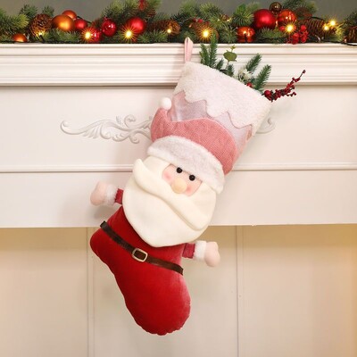 2024 Domov Vianočné ozdoby Santa Claus Snehuliak Los Darčekové ponožky Darčeková taška Ozdoby na vianočný stromček Čižmy Detské balenie