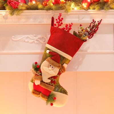 2024 Domov Vianočné ozdoby Santa Claus Snehuliak Los Darčekové ponožky Darčeková taška Ozdoby na vianočný stromček Čižmy Detské balenie